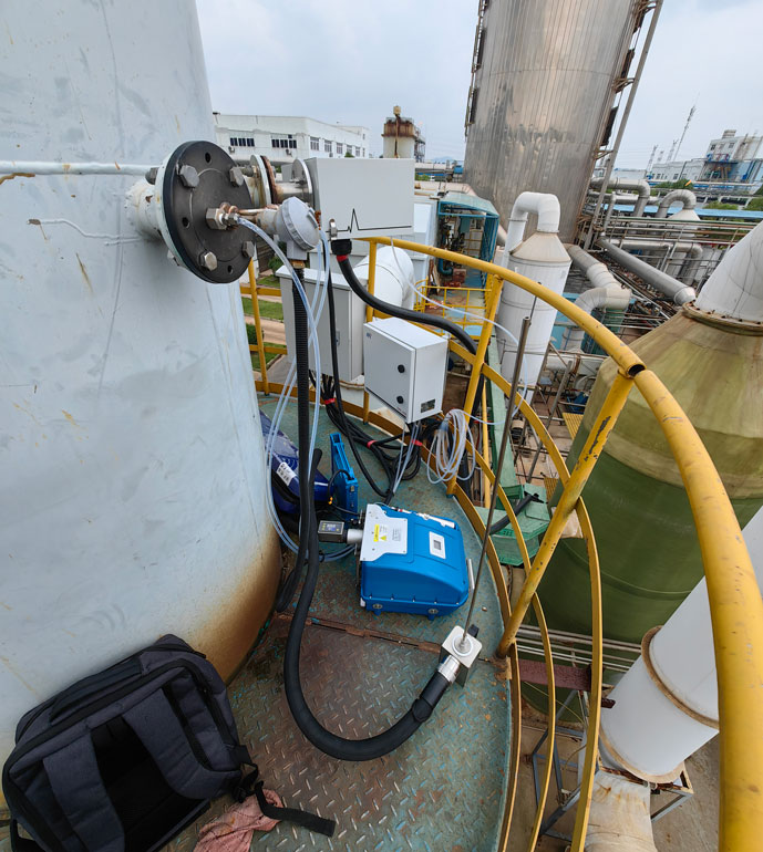 配合湖北省廳在黃石市各個(gè)企業(yè)進(jìn)行巡檢幫扶現(xiàn)場(chǎng)測(cè)試